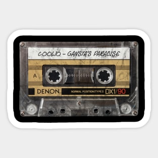 Coolio Cassette Sticker